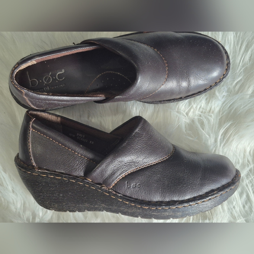 Womens Boc Born Concept  Clogs Wedge Heel Size 9